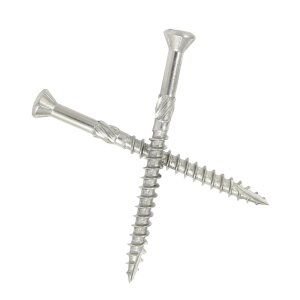 Ø5,0 mm Terrassenschrauben mit Schneidkerbe und Schälrippen aus Edelstahl V2A - Torx Antrieb