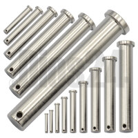Steckbolzen mit Querloch 10 x 64 mm Edelstahl A4 | Sicherungsbolzen mit Splintloch
