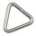 Triangel Ring 8 x 45 mm - Edelstahl A2 geschweißt poliert