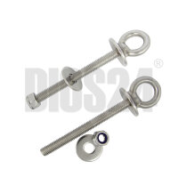 Augbolzen mit Kragen und metrischem Gewinde M6 x 60 mm - Edelsthal A4