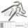 Hakenschraube mit Linksgewinde aus Edelstahl V4A M5 - Schraubhaken mit metrischem Vollgewinde