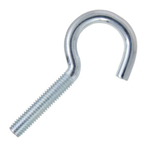 Schraubhaken mit metrischem Gewinde M6 x 60 mm verzinkt von oben.