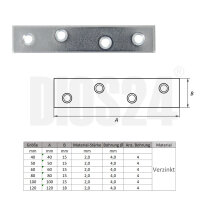 Verbindungsblech 50 x 15 mm