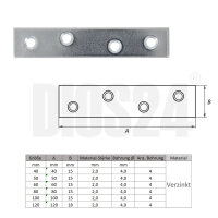 Verbindungsblech 120 x 18 mm