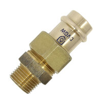 Verschraubung b-press Außengewinde 18 mm x 1/2" aus Rotguss
